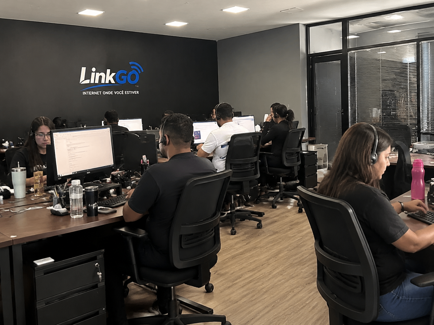 Equipe de atendimento LinkGO 4G