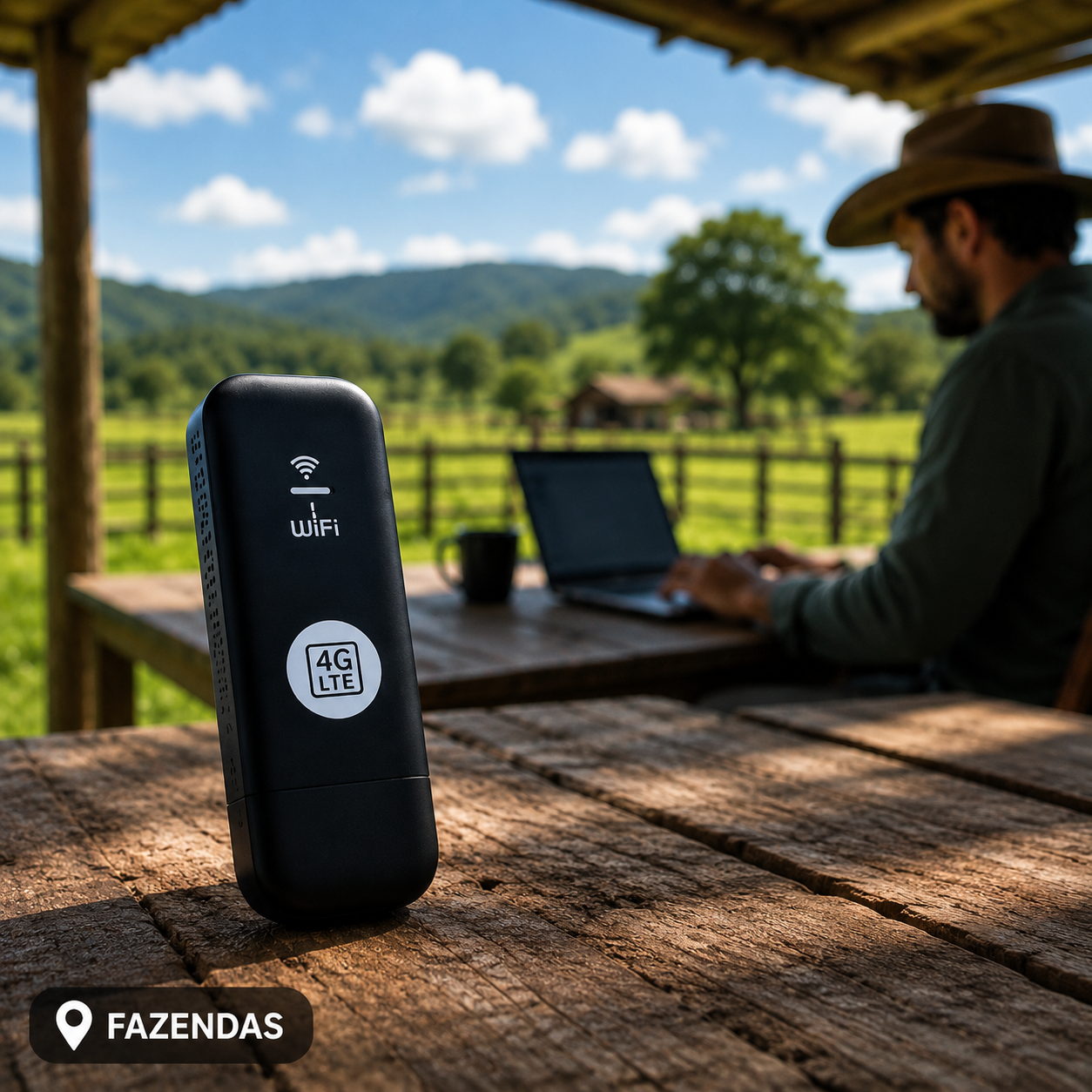 LinkGo 4G em uso em fazendas