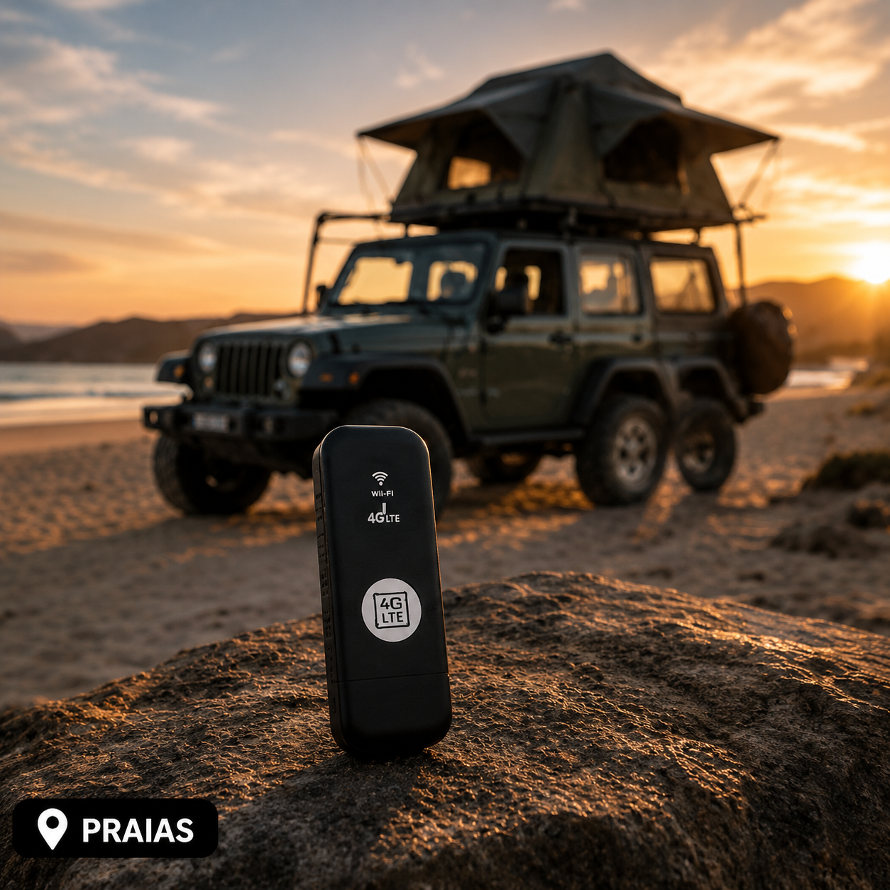 LinkGo 4G em uso em praias